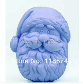 Great-Мухъл Santa Claus Design Silicone Soap Мухъл 3D силиконови форми за украса на сапун