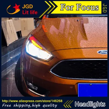 Безплатна доставка ! Оформление на автомобила LED и HID Rio LED фарове главоболие фенерче калъф за Ford Focus биксеноновая леща къси светлини