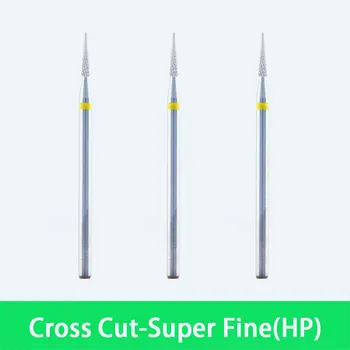 Горещи продажба на размера джолан-2.35 мм за зъботехническа лаборатория съвет HP Кътър Burs 3шт-Cross Cut Super Fine Grit - 801274
