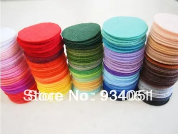 Комплект от 1000шт многоцветни 20 мм войлочных кръгове за шиене работа, пухкава пакети на едро Безплатна доставка