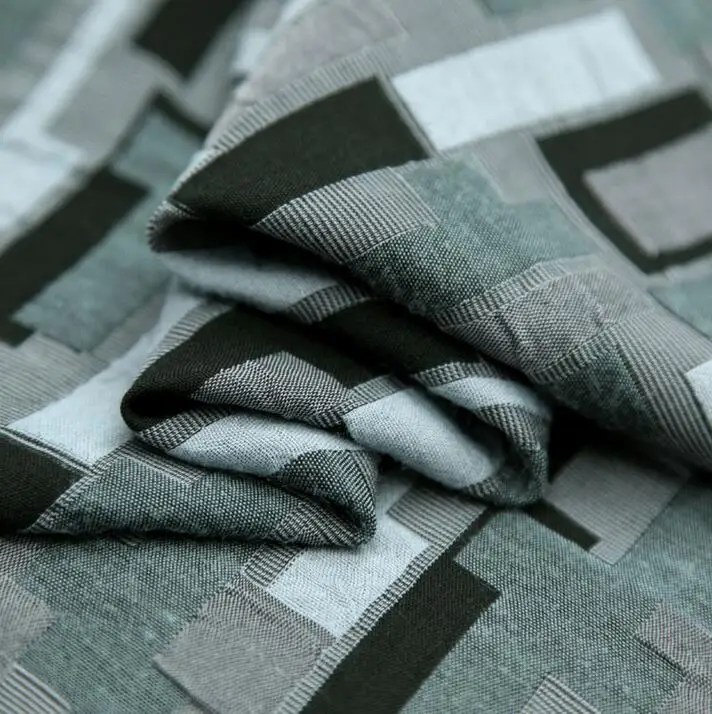 Сиво зелен камуфлаж квадратна Жаккардовая плат за шиене юпи мода плат изкуство ултра тънък