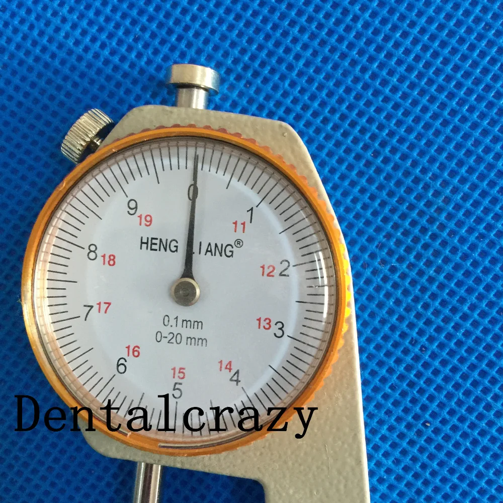 Зубоврачебная точността на измерване на дебелината на инструмента остър метален штангенциркуль 0-20*0.1 mm