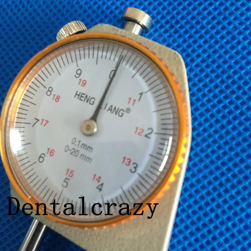 Зубоврачебная точността на измерване на дебелината на инструмента остър метален штангенциркуль 0-20*0.1 mm