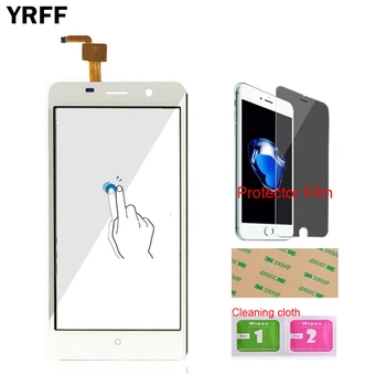YRFF 5.5 inch Phone Front Glass For Leagoo M5 Touch Screen Digitizer Touch Panel Glass Tools + Free Protector Film Adhesive