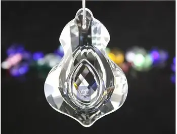 108 бр./лот 63 мм Цена по цена на производителя прозрачен кристал стъкло полилей част suncatcher декоративни аксесоари безплатна доставка