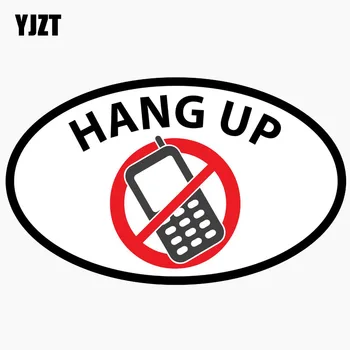YJZT 15,2 см*9,3 см да се мотае телефон не е текст и диск предупредителен знак светоотражающая стикер на автомобила C1-7754