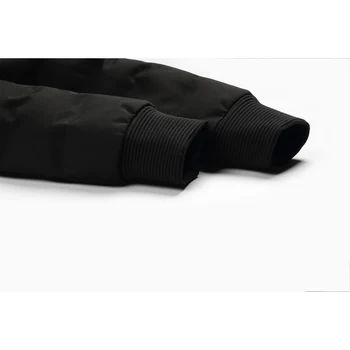 Enjeolon марка памук ватник палто мъжете черна парк щанд яка на палтото дебели ватирани модни палта мъжете плюс размер S-3XL MF0275