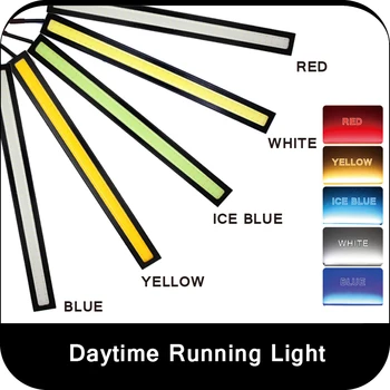 SUNKIA 2 бр. / чифт дневни светлини външни светлини дневен ход на шофиране led лампи 17 см COB DRL бяло / синьо / ледена син / жълт цвят