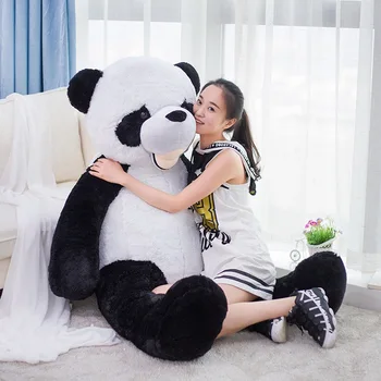 огромен прекрасна плюшена играчка панда голяма панда кукла подарък от около 180 см 0516
