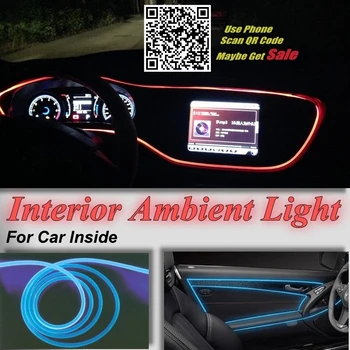 За Renault Зоя 2005-2012 Car Interior Ambient Light Panel For Car illumination Inside Cool Strip Light Fiber Optic Band