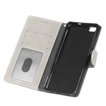 Гореща разпродажба за Huawei P8 Lite Портфейла Stand Flip ПУ Leather Case Back Cover Magnetic Fashion Портфейла Book Soft Cover Case за Huawei