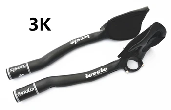 Ievele 3K UD 12K матово покритие rest bar TT handlebar full carbon rest handlebar road bike TT bar резервни части за велосипеди 31.8 mm 320 гр