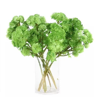 Индиго-броколи, зелен спрей карфиол истински сензорен сочни декоративни изкуствени цветя, подарък събитие Безплатна доставка
