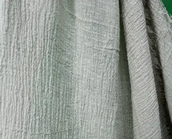 M315 промытая извивка 55% лен 45% памук, бельо плат 130 см 146 gsm пълен цвят за шивашки рокли плат 100 метра на едро