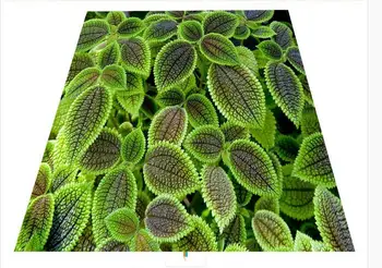 Зелено цвете 3D стереоскопични пол custom снимка подови тапети 3d водоустойчив PVC пол 3D 3d тапети подови стенописи PVC