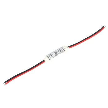 Мини led димер контролер за 5050/3528 един-цветен led лента 12V 3 ключа Безплатна доставка