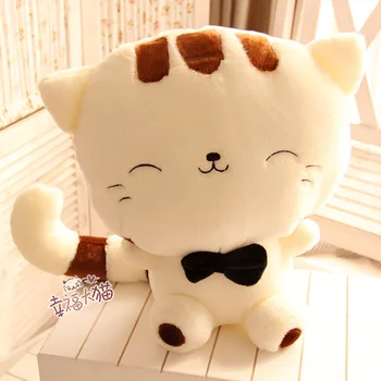 Кандис ти! супер сладък творчески голям лице дебела котка мека играчка плюшен мека кукла въздушна Възглавница подарък за рожден ден 1бр