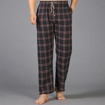 Плюс размера на лятото памук мъжки Sleep отгоре пижами прости пижами, панталони, пижами за мъже чисто мъжки панталони пижама панталони