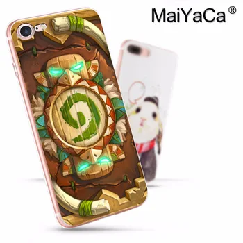 MaiYaCa Game Hearthstone класически луксозен модерен калъф за мобилен телефон iPhone 8 7 6 6S Plus X 10 5 5S SE 5C 4 4S на Корпуса Shell