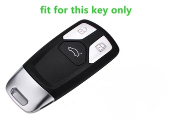 Мек TPU Car Key Cover Holder Shell за Audi New Q7 TT A4 B9 TDI Quattro TTS Sline FOB Smart Remout Key Портфейла Bag аксесоари