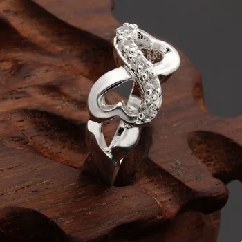 Пръстен пръстени за жени 925 сребро, бижута Anillos Mujer Bague Анел Feminino Gague Femme Fnelli Homme творчески номер 8