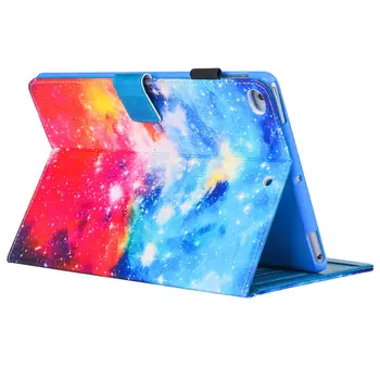 Луксозен кожен калъф ПУ за Apple iPad Mini 1 2 3 4 Smart Case Cover Funda Tablet Fashion Cartoon Pattern Силиконова поставка Shell