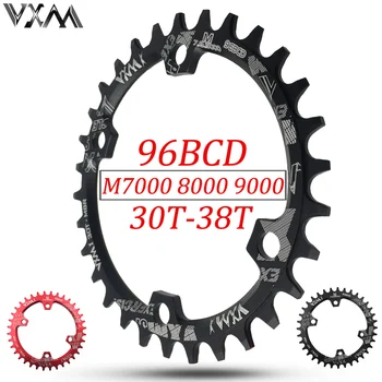 VXM 30T 32T 34T 36T 38T 96BCD алуминиева сплав овална кръгло веригата сорт пръстен веригата сорт колелото на пътен велосипед веригата сорт пръстен за M7000 M8000 M9000