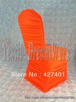 Гореща разпродажба неоново-оранжев вълни ликра покриване на стол /сватбени столове/вълнообразни покриване на стол за сватбена декорация