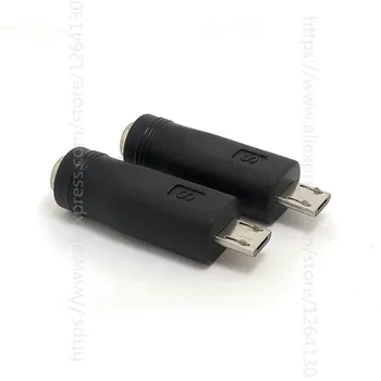 Нов 5.5 * 2.1 to Micro USB Jack, Micro 5Pin DC Power Charger адаптер конвертор жак за телефони, таблети
