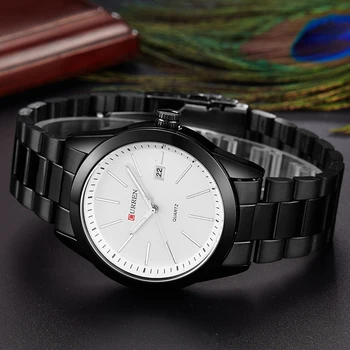 Relogio Masculino луксозни CURREN марка пълен аналогов дисплей от неръждаема стомана мода мъжки кварцови часовници и ежедневни часовници мъжки ръчен часовник
