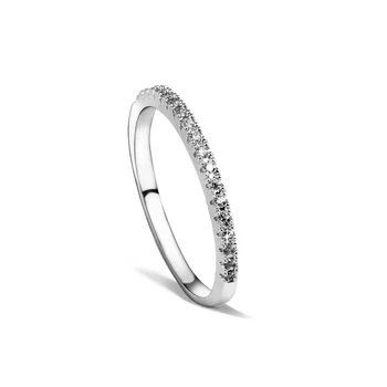 F&U Wedding Bridal Band CZ Crystal Ring със сребърно покритие, подаръци за жени аксесоари на модната марка White Ulove