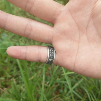 LANGHONG 1бр Viking пръстен скандинавските руни викингите пръстен скандинавските скандинавски бижута