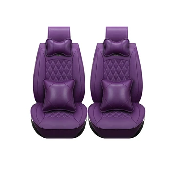 Специална кожа само 2 предни своята практика за столчета за автомобил за всички модели на Dacia Sandero Duster Logan розови автоаксесоари авто възглавници