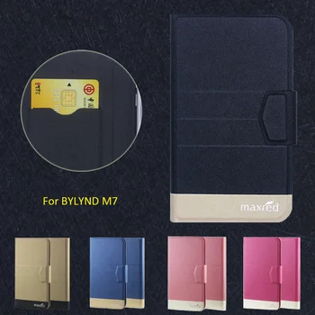 Нов Топ Горещ! BYLYND M7 Case, 5 цвята високо качество пълен флип мода персонализирате кожени луксозни аксесоари за телефони