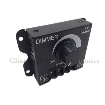 10шт 24V DC 12V 30A Balck LED Dimmer Switch регулатор на яркостта за обикновен цвят 3528 smd 5050 5630 led лампи ленти на светлина