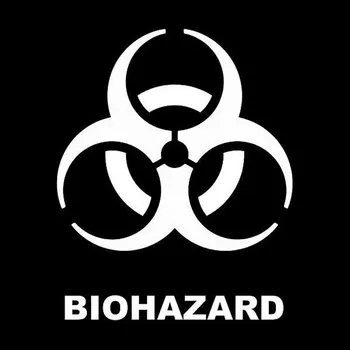 12,2 см*15 см биохимичен криза Biohazard стил на личността на винил за автомобили C5-0082