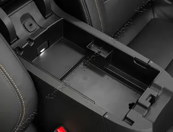 ABS колата централен подлакътник кутия контейнер за съхранение на окото притежателя тава с капак завърши за Chevrolet Equinox 2017 + интериора на автомобила стайлинг