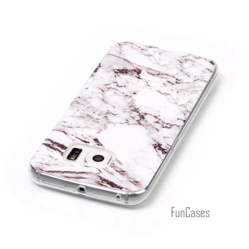 Samsung Samsung Galaxy S6 Edge Case Marble Stone image Painted Cover чанти и калъфи за мобилни телефони и калъф за Samsung S6 Edge