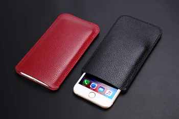 За LeTV LeEco Le Pro 3 X651 5.5 inch Микрофибър Leather Sleeve Litchi Pattern Pouch Phone Bag Case Cover For Le Pro 3 X651