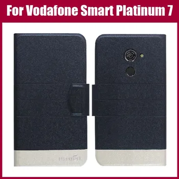 Горещо! Vodafone Smart Platinum 7 Case, Нов Прием На 5 Цвята Висок Клас Кожена Изключителен Калъф За Vodafone Smart Platinum 7 Cover