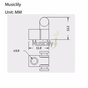Musiclily Multiple Color Roller Guitar String Tree Guides хонорар за електрическа китара Fender Stratocaster Telecaster (опаковка от 4)