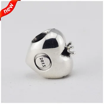 CKK 925 Sterling Silver Jewelry Club сребърни висулки с формата на сърце истински DIY перли, гривни, подходящи за направата на бижута