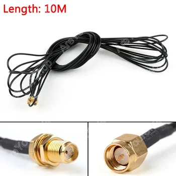 Areyourshop продажба на 10 м RG174 кабел SMA мъжки към SMA женски Джак преграда коаксиален косичка