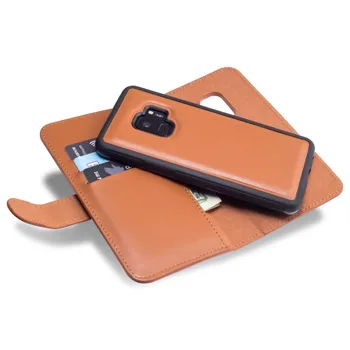 FULAIKATE Striae Card Pocket Case за Samsung Galaxy S9 портфейл мека делото TPU 2 в 1 Чанта за телефон S9