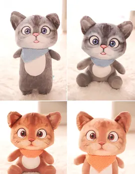 Drop shipping 3D Printing Сладка котка е котка плюшен играчка плюшен кукла момиче Спящата възглавница подарък играчка