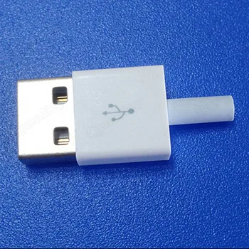 USB A-Type кратка форма на щепсела добави корпус бял тип спойка