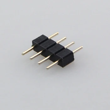 Гореща разпродажба 4pin конектор RGB игла мъжки тип двойна 4pin САМ една малка част за LED RGB 3528 и ленти 5050 50 бр./лот