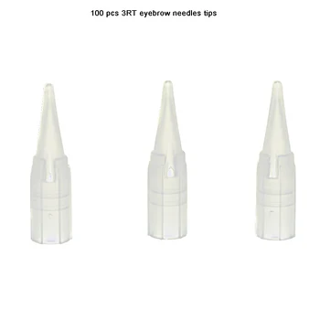 100 бр. / опаковане. стерилизирайте за еднократна употреба постоянни игла за грим на веждите шапки комплекти за доставка 3RT вътрешен диаметър 5 mm