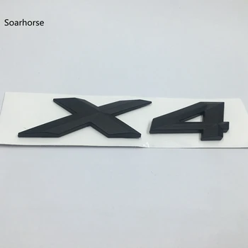 Soarhorse Matt Black X1 X3 X4 X5 X6 GT номер писмо значка емблема на стикер на колата на задния багажник лого, етикети за BMW X Series