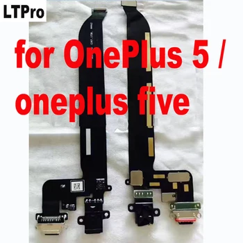 LTPro работна USB зареждане зарядно устройство ще захранване на зарядно устройство, свържете микрофон гъвкав кабел за OnePlus 5 за One plus Five 1+ 5 части на телефона